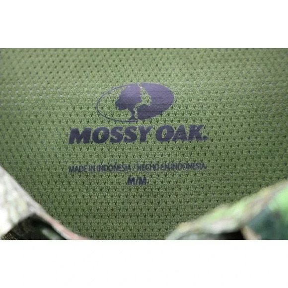 Mossy Oak Tabbed Sleeves Men's Dressy Button Up Silky Camo Shirt-Size Medium - Picture 4 of 10